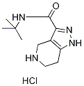 N-(tert-Butyl)-4,5,6,7-tetrahydro-1H-pyrazolo-[4,3-c]pyridine-3-carboxamide hydrochloride Structure