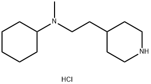 N-Methyl-N-[2-(4-piperidinyl)ethyl]-cyclohexanamine dihydrochloride 구조식 이미지