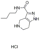 N-Butyl-4,5,6,7-tetrahydro-1H-pyrazolo[4,3-c]-pyridine-3-carboxamide hydrochloride 구조식 이미지