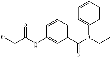 3-[(2-Bromoacetyl)amino]-N-ethyl-N-phenylbenzamide 구조식 이미지