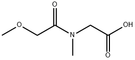 2-[(2-Methoxyacetyl)(methyl)amino]acetic acid Structure