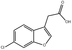 (6-Chloro-benzofuran-3-yl)-acetic acid 구조식 이미지