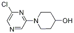 1-(6-Chloro-2-pyrazinyl)-4-piperidinol 구조식 이미지