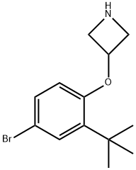 3-[4-Bromo-2-(tert-butyl)phenoxy]azetidine 구조식 이미지