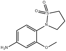 4-(1,1-Dioxo-1lambda*6*-isothiazolidin-2-yl)-3-methoxy-phenylamine Structure