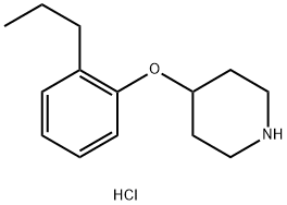 4-(2-Propylphenoxy)piperidine hydrochloride Structure