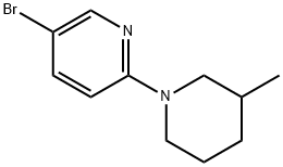 1-(5-Bromo-2-pyridinyl)-3-methylpiperidine Structure