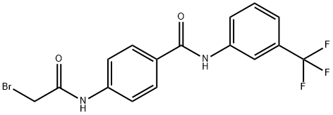 4-[(2-Bromoacetyl)amino]-N-[3-(trifluoromethyl)-phenyl]benzamide Structure