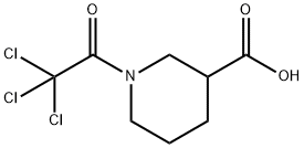 1-(2,2,2-Trichloroacetyl)-3-piperidine-carboxylic acid Structure