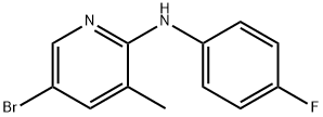 N-(5-Bromo-3-methyl-2-pyridinyl)-N-(4-fluorophenyl)amine Structure