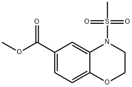 Methyl 4-(methylsulfonyl)-3,4-dihydro-2H-1,4-benzoxazine-6-carboxylate Structure