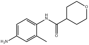 N-(4-Amino-2-methylphenyl)tetrahydro-2H-pyran-4-carboxamide 구조식 이미지