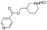 3-Piperidinylmethyl isonicotinate hydrochloride 구조식 이미지