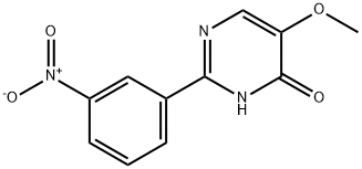 5-Methoxy-2-(3-nitrophenyl)-4-pyrimidinol 구조식 이미지