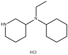 N-Cyclohexyl-N-ethyl-3-piperidinaminedihydrochloride 구조식 이미지