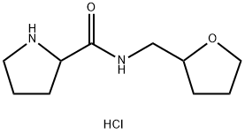 N-(Tetrahydro-2-furanylmethyl)-2-pyrrolidinecarboxamide hydrochloride Structure