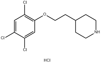 2-(4-Piperidinyl)ethyl 2,4,5-trichlorophenylether hydrochloride 구조식 이미지