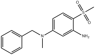 N1-Benzyl-N1-methyl-4-(methylsulfonyl)-1,3-benzenediamine 구조식 이미지