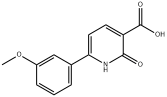 6-(3-Methoxy-phenyl)-2-oxo-1,2-dihydro-pyridine-3-carboxylic acid 구조식 이미지