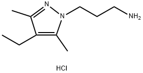 3-(4-ethyl-3,5-dimethyl-1H-pyrazol-1-yl)propan-1-amine Structure