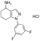 1H-indazol-4-amine, 1-(3,5-difluorophenyl)-4,5,6,7-tetrahy 구조식 이미지