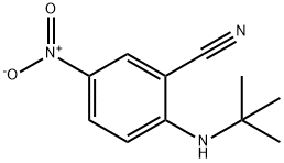 benzonitrile, 2-[(1,1-dimethylethyl)amino]-5-nitro- Structure