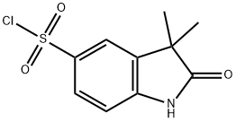 1H-indole-5-sulfonyl chloride, 2,3-dihydro-3,3-dimethyl-2- 구조식 이미지