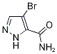 1H-pyrazole-5-carboxamide, 4-bromo- Structure