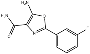 4-oxazolecarboxamide, 5-amino-2-(3-fluorophenyl)- 구조식 이미지