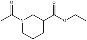 3-piperidinecarboxylic acid, 1-acetyl-, ethyl ester 구조식 이미지