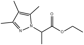 1H-pyrazole-1-acetic acid, alpha,3,4,5-tetramethyl-, ethyl 구조식 이미지