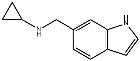 cyclopropyl(1H-indol-6-ylmethyl)amine 구조식 이미지