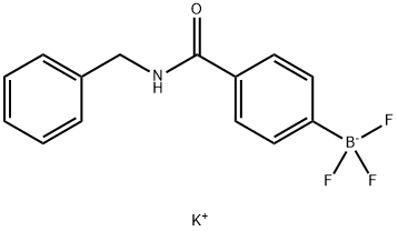 Potassium [4-(benzylamino-1-carbonyl)phenyl]trifluoroborate 구조식 이미지
