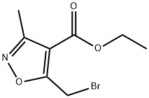 Ethyl 5-bromomethyl-3-methylisoxazole-4-carboxylate Structure