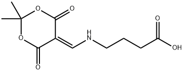 4-{[(2,2-Dimethyl-4,6-dioxo-1,3-dioxan-5-ylidene)-methyl]amino}butanoic acid Structure