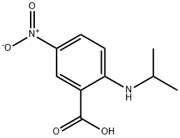 2-(Isopropylamino)-5-nitrobenzenecarboxylic acid Structure