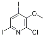 2-Chloro-4,6-diiodo-3-methoxypyridine Structure