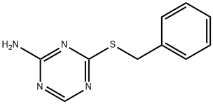 4-(Benzylthio)-1,3,5-triazin-2-amine 구조식 이미지