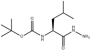 tert-Butyl [(1S)-1-(hydrazinocarbonyl)-3-methylbutyl]carbamate 구조식 이미지