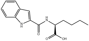 N-(1H-Indol-2-ylcarbonyl)norleucine 구조식 이미지