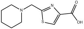 Sodium 2-(piperidin-1-ylmethyl)-1,3-thiazole-4-carboxylate Structure