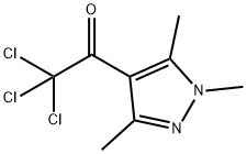 2,2,2-Trichloro-1-(1,3,5-trimethyl-1H-pyrazol-4-yl)ethanone Structure