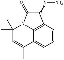 (1E)-4,4,6-Trimethyl-4H-pyrrolo[3,2,1-ij]-quinoline-1,2-dione 1-hydrazone 구조식 이미지