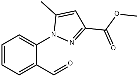 Methyl 1-(2-formylphenyl)-5-methyl-1H-pyrazole-3-carboxylate Structure