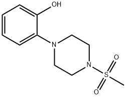 1-(2-Hydroxyphenyl)piperazin-4-methylsulfonamide 구조식 이미지