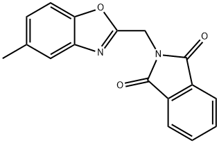 2-[(5-Methyl-1,3-benzoxazol-2-yl)methyl]-1H-isoindole-1,3(2H)-dione Structure