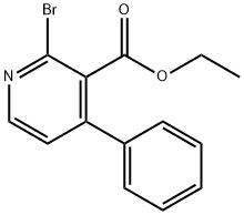 2-Bromo-4-phenyl-nicotinic acid ethyl ester 구조식 이미지