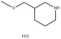 3-[(Methylthio)methyl]piperidine hydrochloride Structure