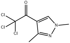 2,2,2-Trichloro-1-(1,3-dimethyl-1H-pyrazol-4-yl) ethanone Structure