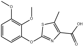 2-(2,3-Dimethoxyphenoxy)-5-methyl-1,3-thiazole-4-carboxylic acid Structure